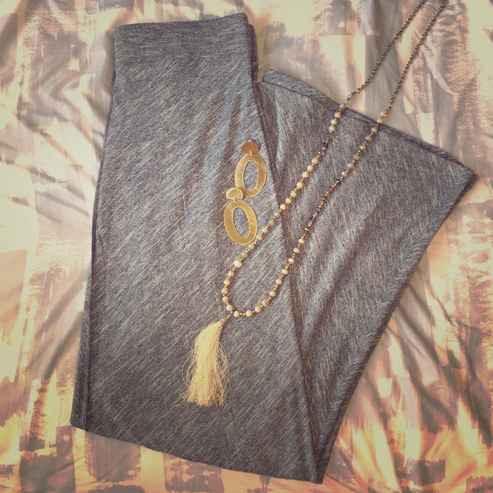 LOFT Soft Gray Maxi Skirt